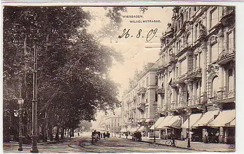 13061 Ak Wiesbaden Wilhelmstrasse 1909