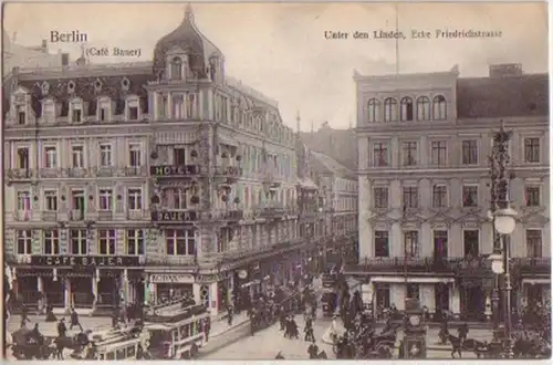 13057 Ak Berlin Cafe'Bauer Unter den Linden 1907