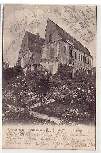 13045 Ak Langenleuba Niederhain Rittergut 1905
