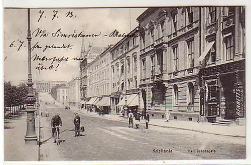 13035 Ak Kristiania Oslo Karl Johannsgate 1913