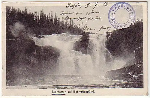 13024 Ak Tännforsen Jämtland Suède 1912