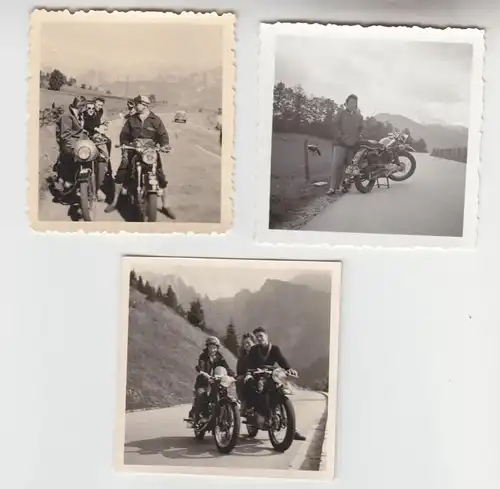 12989/3 x Original Fotos alte Motorräder um 1940