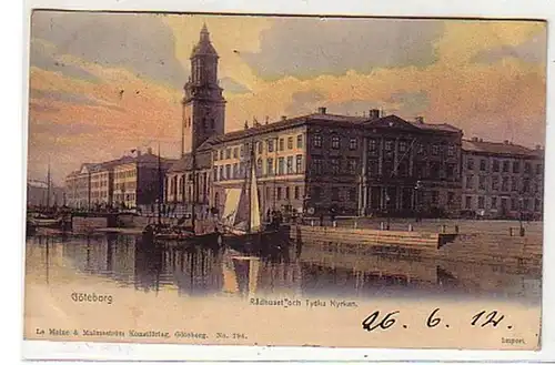 12976 Ak Göteborg Schweden Rathaus 1912