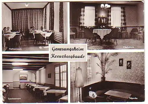 12958 Ak Jauernick-Buschbach Kreuzbergbaude um 1960
