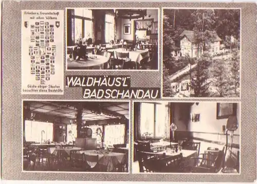 12934 Mehrbild Ak Bad Schandau "Waldhäusl" 1965