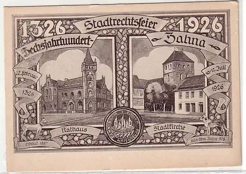 12928 Ak 600 Jahre Stadtrechtsfeier Zahna 1926