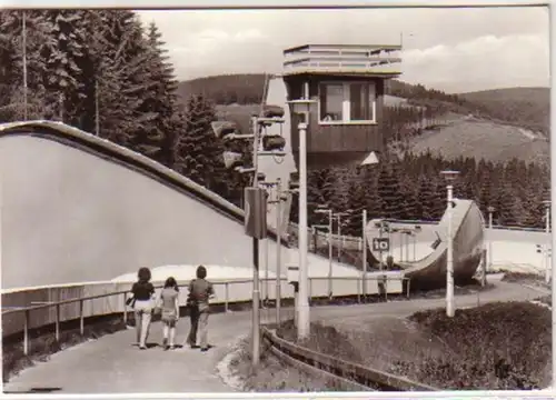 12918 Oberhof Thüringer Wald Rennschlittenbahn 1978