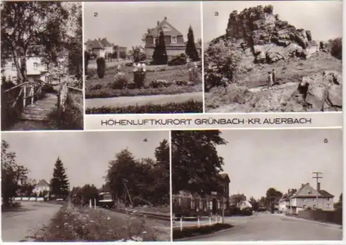 12898 Multi-image Ak Grünbach Kreis Auerbach 1983