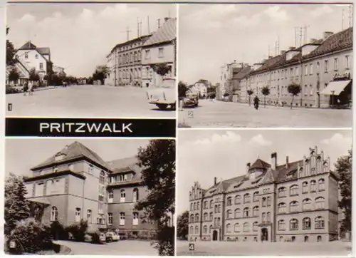 12848 Mehrbild Ak Pritzwalk Oberschule usw. 1975