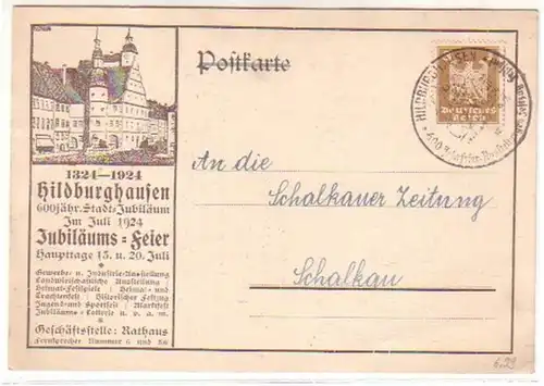 12845 Ak Hildburghausen 600 ans. Jubilé de la ville 1924