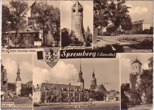 12841 Multi-image Ak Spremberg Lausitz 1964