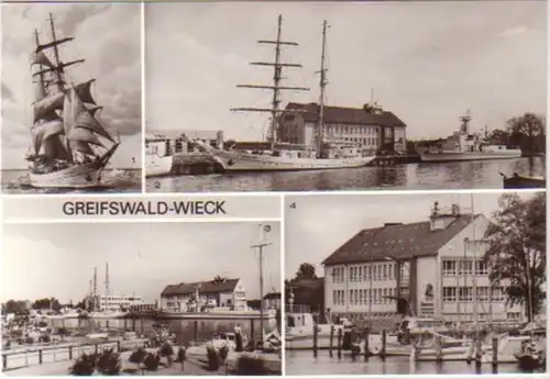 12839 Multi-image Ak Greifswald Wieck 1983