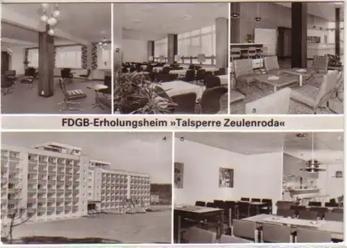 12824 Ak FDGB Erholungsheim "Talsperre Zeulenroda" 1983