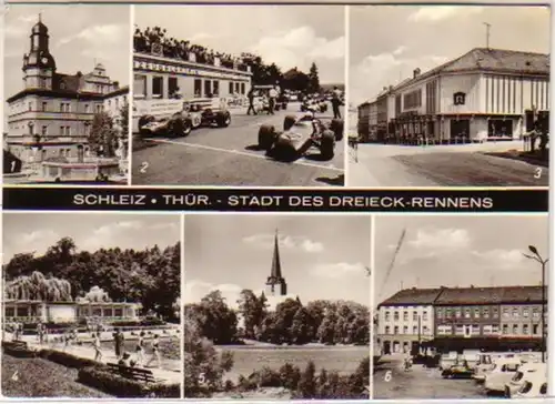 12806 multi-image Ak Schleiz Ville du Triangle Course 1971