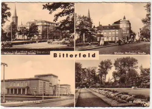 12790 Mehrbild Ak Bitterfeld Kulturpalast usw. 1962