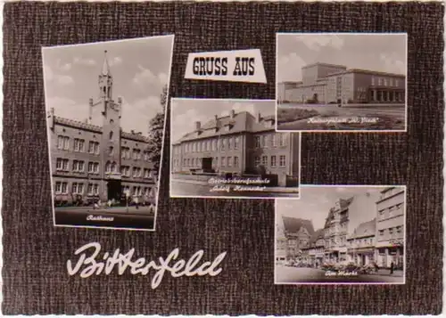 12789 Mehrbild Ak Gruß aus Bitterfeld 1962