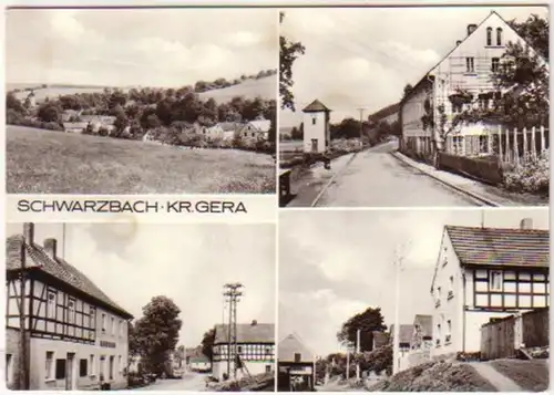 12787 Mehrbild Ak Schwrzbach Kreis Gera 1977