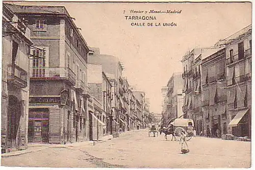 12760 Ak Tarragona Calle De La Unión Spanien um 1900