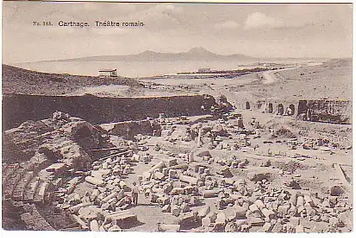 12746 Ak Carthage Tunesien Theatre Romain 1909