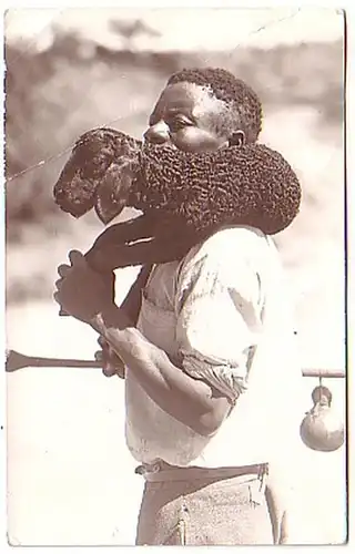 12742 Ak Sud-Ouest Afrique indigène avec mouton 1938
