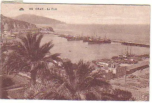 12737 Ak Oran le Port Algerien Hafen von Oran 1930