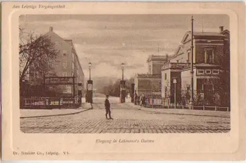 12726 Ak Leipzig Eingang in Lehmann's Garten um 1900