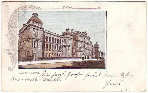 12706 Ak Sydney Australie Hospital 1904