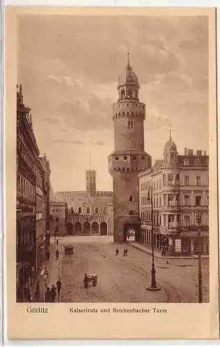 12696 Ak Görlitz Kaisertrutz und Reichenbacher Turm