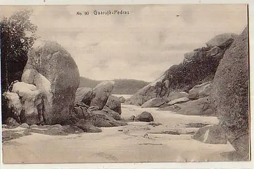12684 Ak Guaruja Pedras Brésil 1906