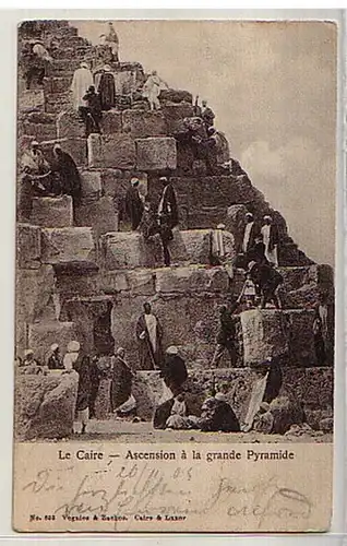 12682 Ak Kairo Ägypten große Pyramide 1905