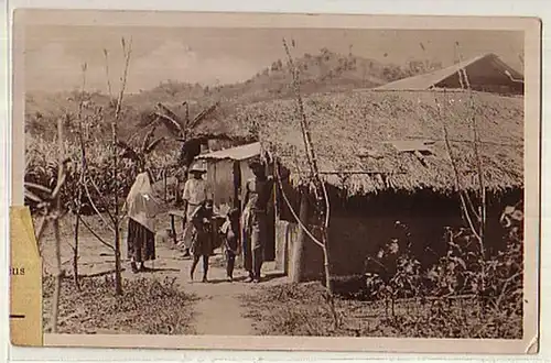 12672 Ak Westindie Cabane indigène 1929