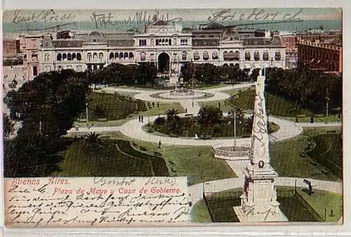 12666 Ak Buenos Aires Plaza de Mayo Argentine 1907
