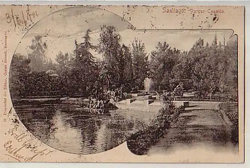 12659 Ak Santiago Chile Parque Cousino 1901