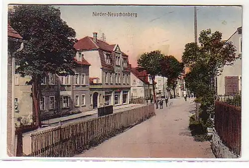 12606 Ak Nieder Neuschönberg Vue de rue vers 1910