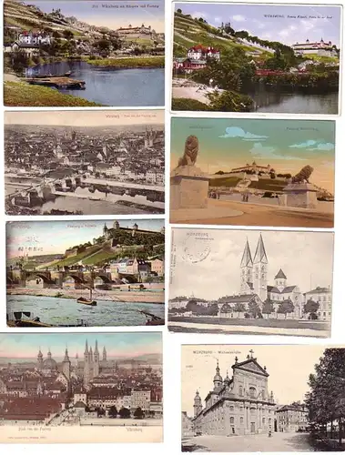 12603/8 Ak Würzburg Forteresse etc. vers 1910