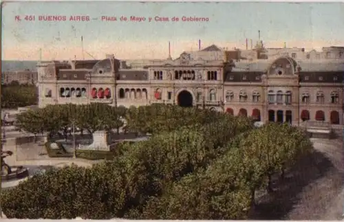 12583 Ak Buenos Aires Plaza Mayo/ Casa de Gobierno 1940