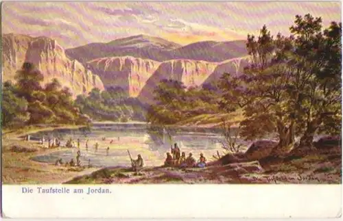 12572 Ak die Taufstelle am Jordan Palästina 1907