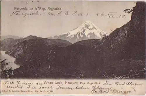 12549 Ak Neuquen Volcan Lanin Argentinien 1910