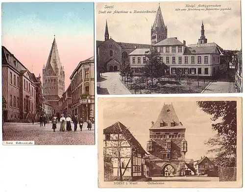 12546/3 Ak Soest Gymnasium, etc. vers 1920