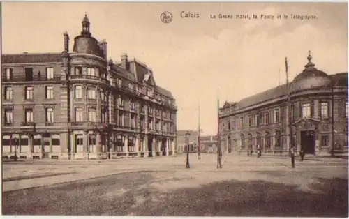 12524 Ak Calais le Grand Hotel la Poste et le Telegraph