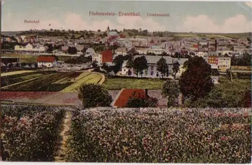 12516 Feldpost Ak Hohenstein Ernstthal Bahnhof 1916