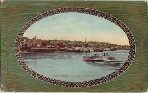 12503 Ak Newburgh N.Y. Hudson River 1909