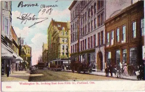 12499 Ak Portland Oregon USA Washington Street 1907