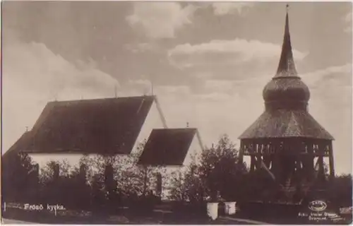 12484 Ak Suède Eglise de Frösön Frösö kyrka 1930
