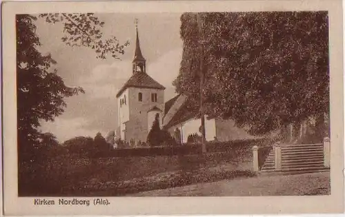 12482 Ak Dänemark Kirche Norborg (Als) um 1910