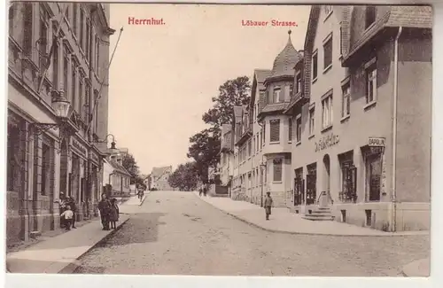 12455 Ak Herrhut Löbauer Strasse vers 1910