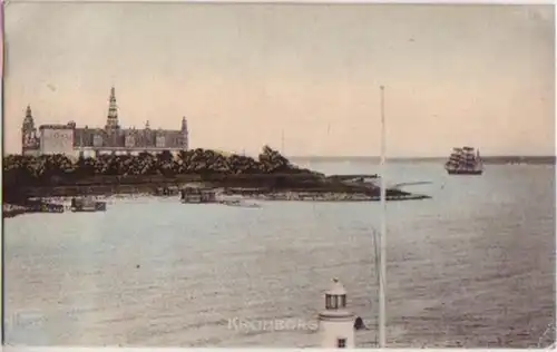 12452 Ak Dänemark Kronborg mit Schloß 1907