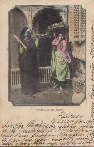 12450 Ak Ägypten Vendeuses de Fruits 1901