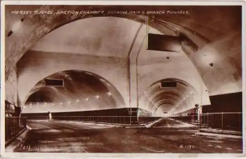 12449 Ak Liverpool Mersey Tunnel vers 1930