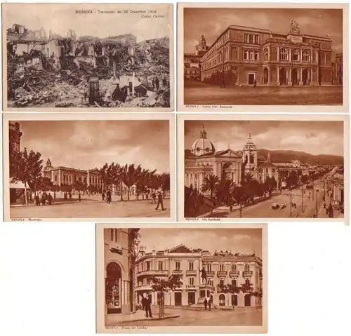 12403/5 Ak Messina Italien Stadtansichten um 1920